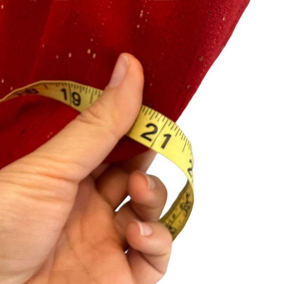 Vintage 80s Red Speckled Wool Blend Tapered Blazer Pencil Skirt Suit Set Medium - Picture 7 of 16